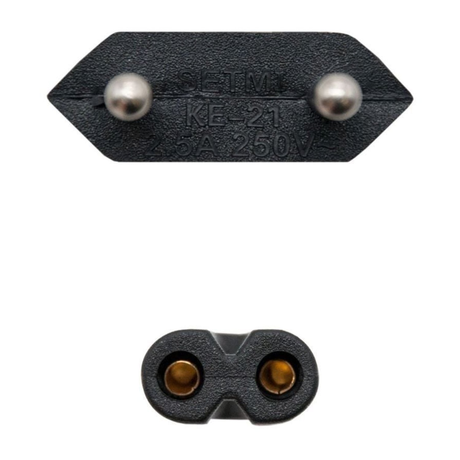 Nanocable · Cable Alimentación Forma 8 · CEE7/16 a C7 · 2m · Negro