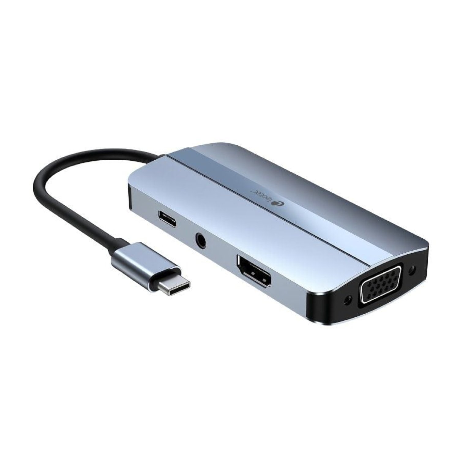 Leotec Docking USB Tipo-C · 2xUSB · HDMI 4K · VGA · Audio · Azul