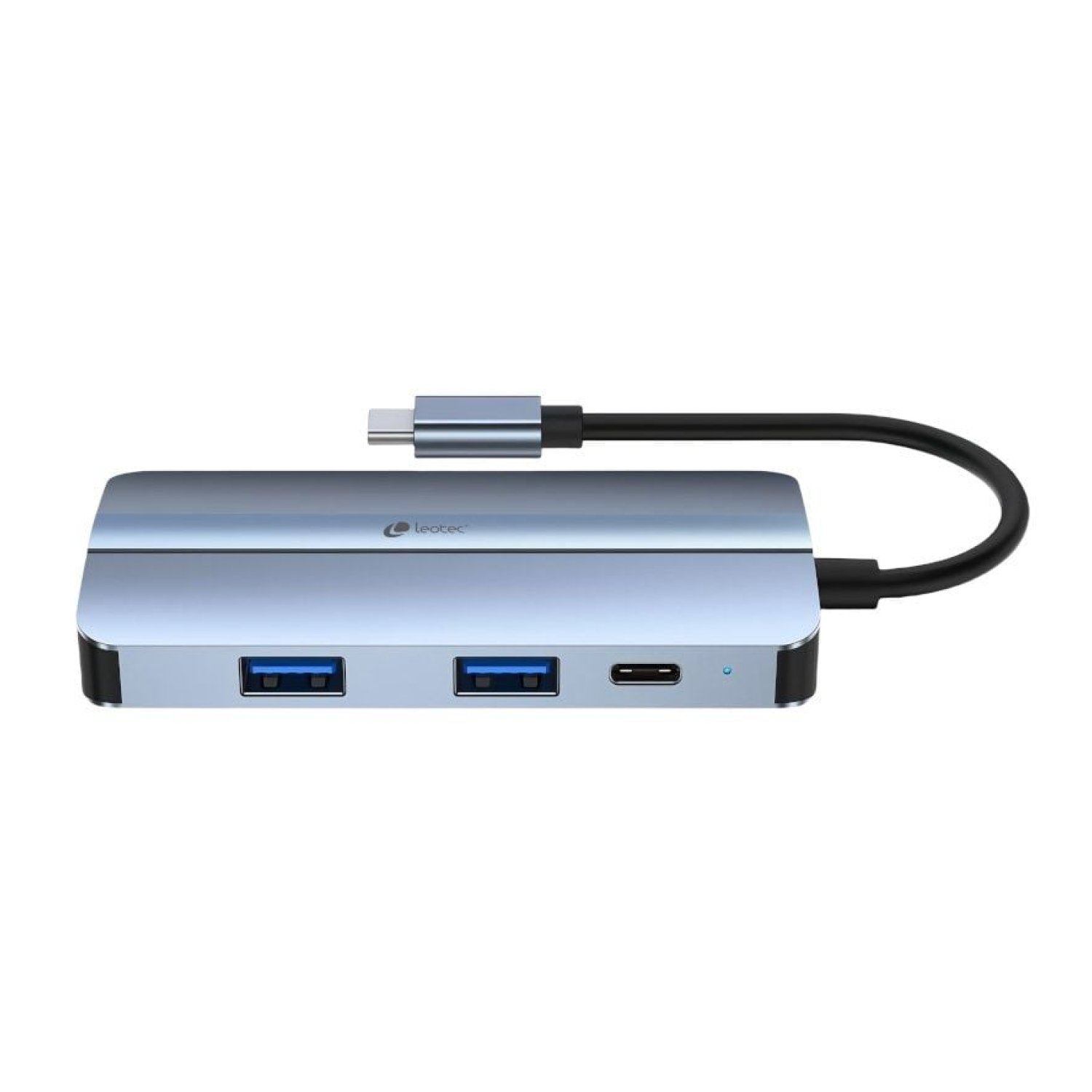 Leotec Docking USB Tipo-C · 2xUSB · HDMI 4K · VGA · Audio · Azul