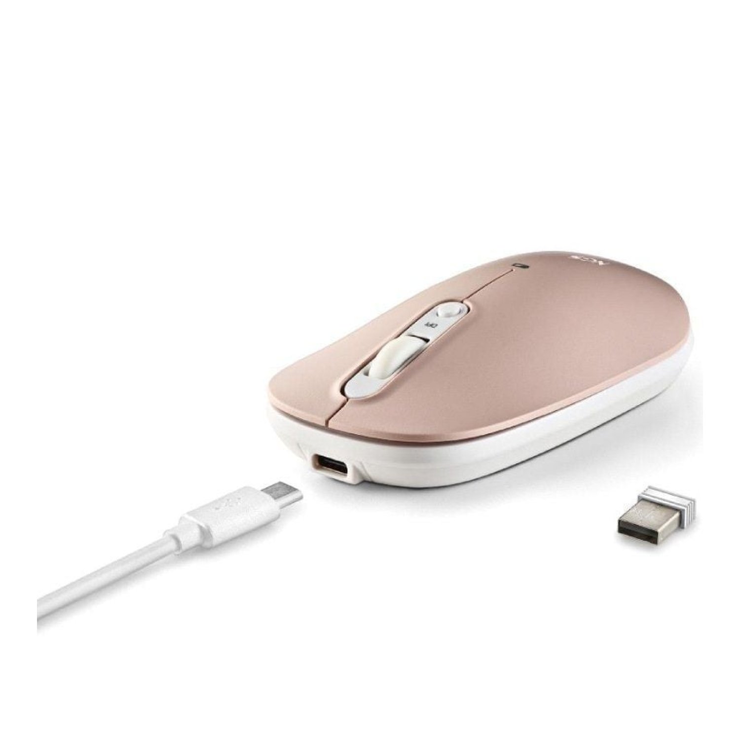 NGS Shell-RB · Ratón Inalámbrico · 1600 DPI · Batería Recargable