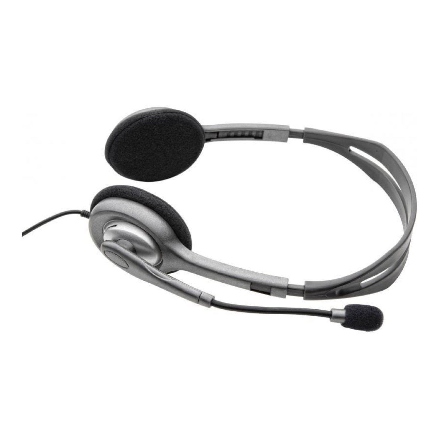 Logitech H110 · Auriculares con Micrófono · Jack 3.5 · Plateados