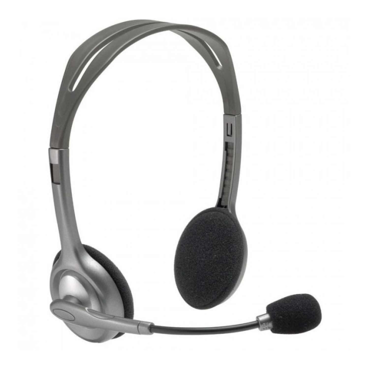 Logitech H110 · Auriculares con Micrófono · Jack 3.5 · Plateados