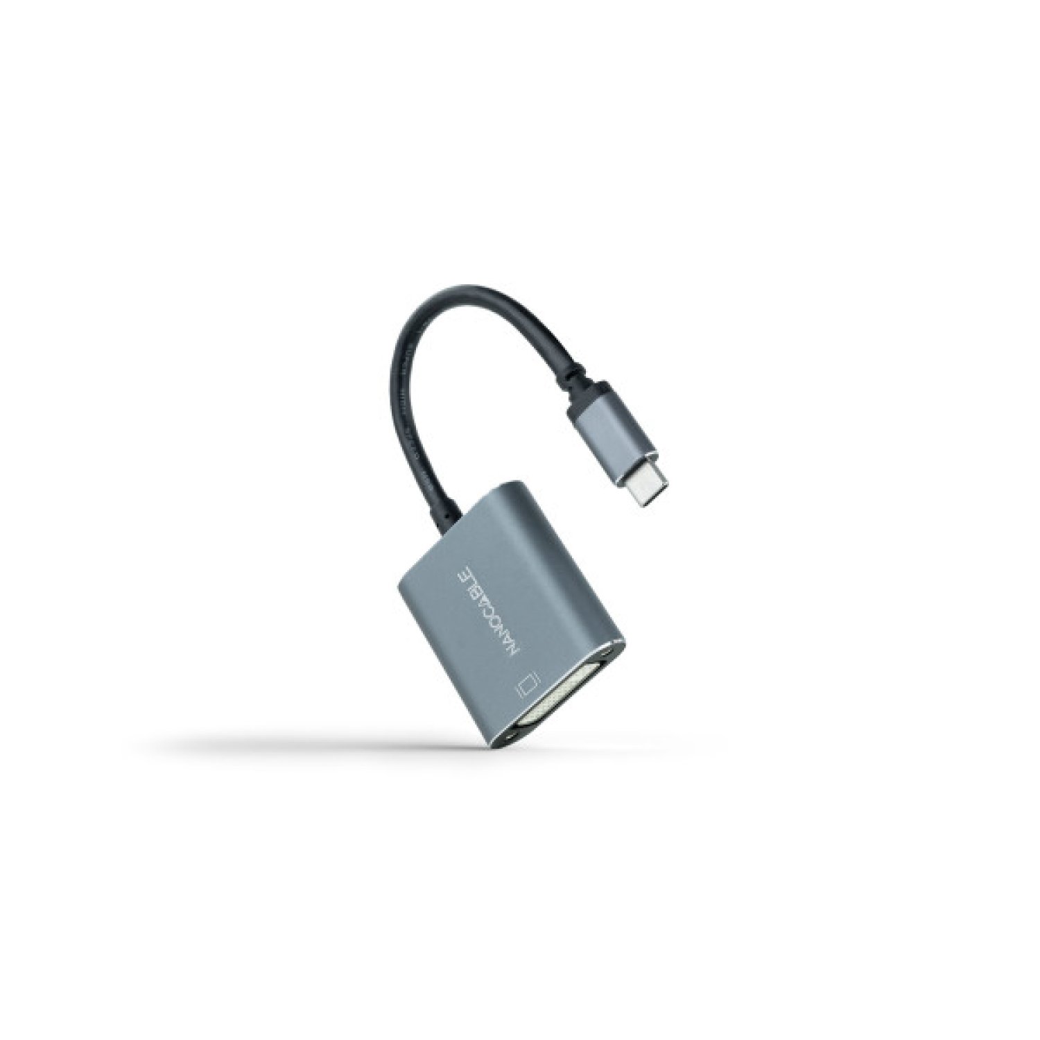Nanocable · Conversor USB-C a DVI-D · 15cm · Gris
