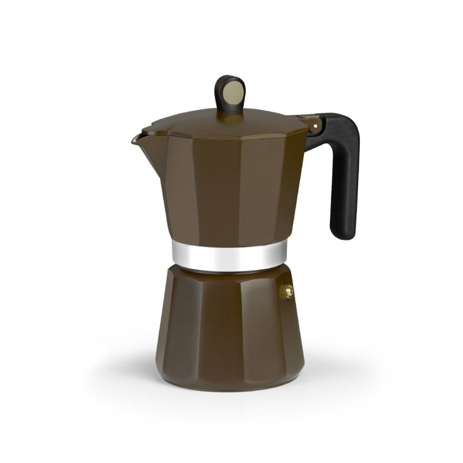Monix Cafetera Italiana Induction · 12 Tazas · Marrón