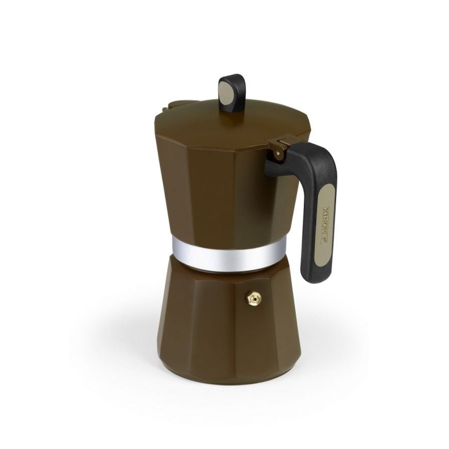 Monix Cafetera Italiana Induction · 12 Tazas · Marrón