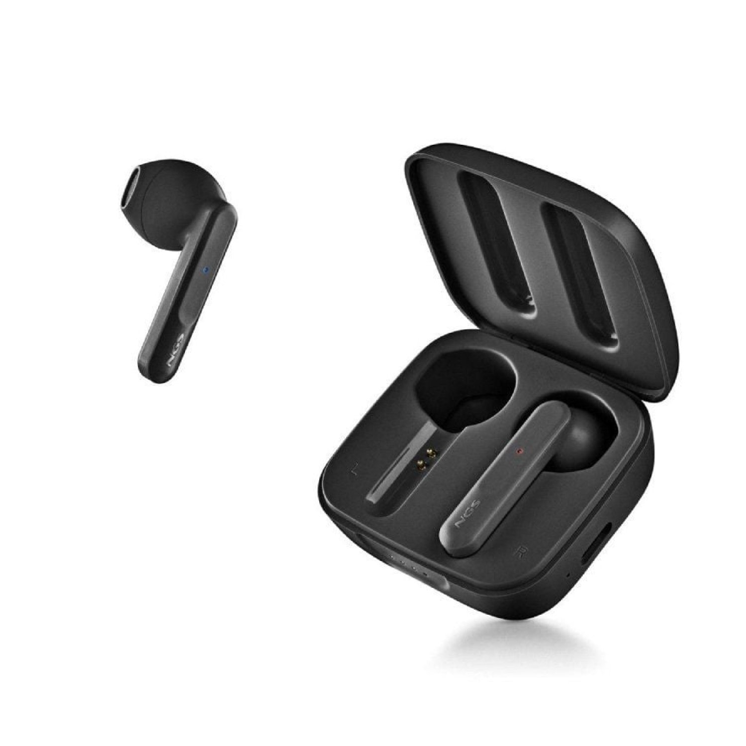 NGS Ártica Move · Auriculares Bluetooth · 7h Autonomía · Estuche Carga · Negro
