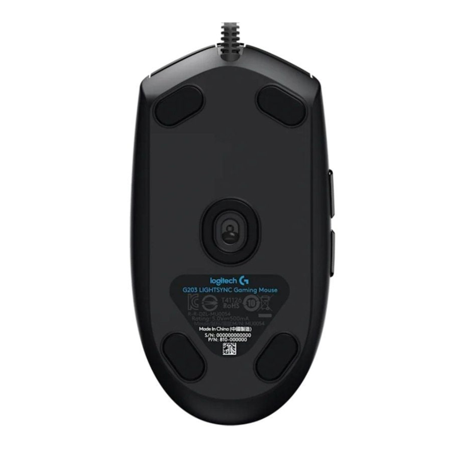 Logitech G203 Lightsync · Ratón Gaming · Hasta 8000 DPI · Negro