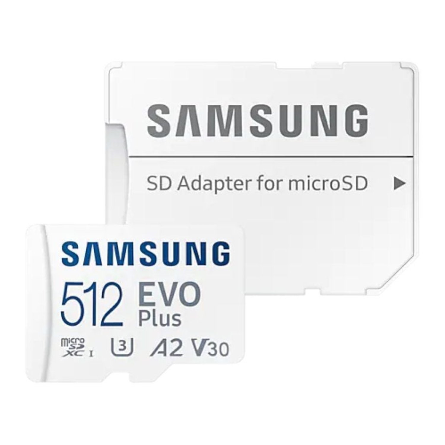 Samsung EVO Plus · microSD XC 512GB · Clase 10 · 160MB/s · Con Adaptador