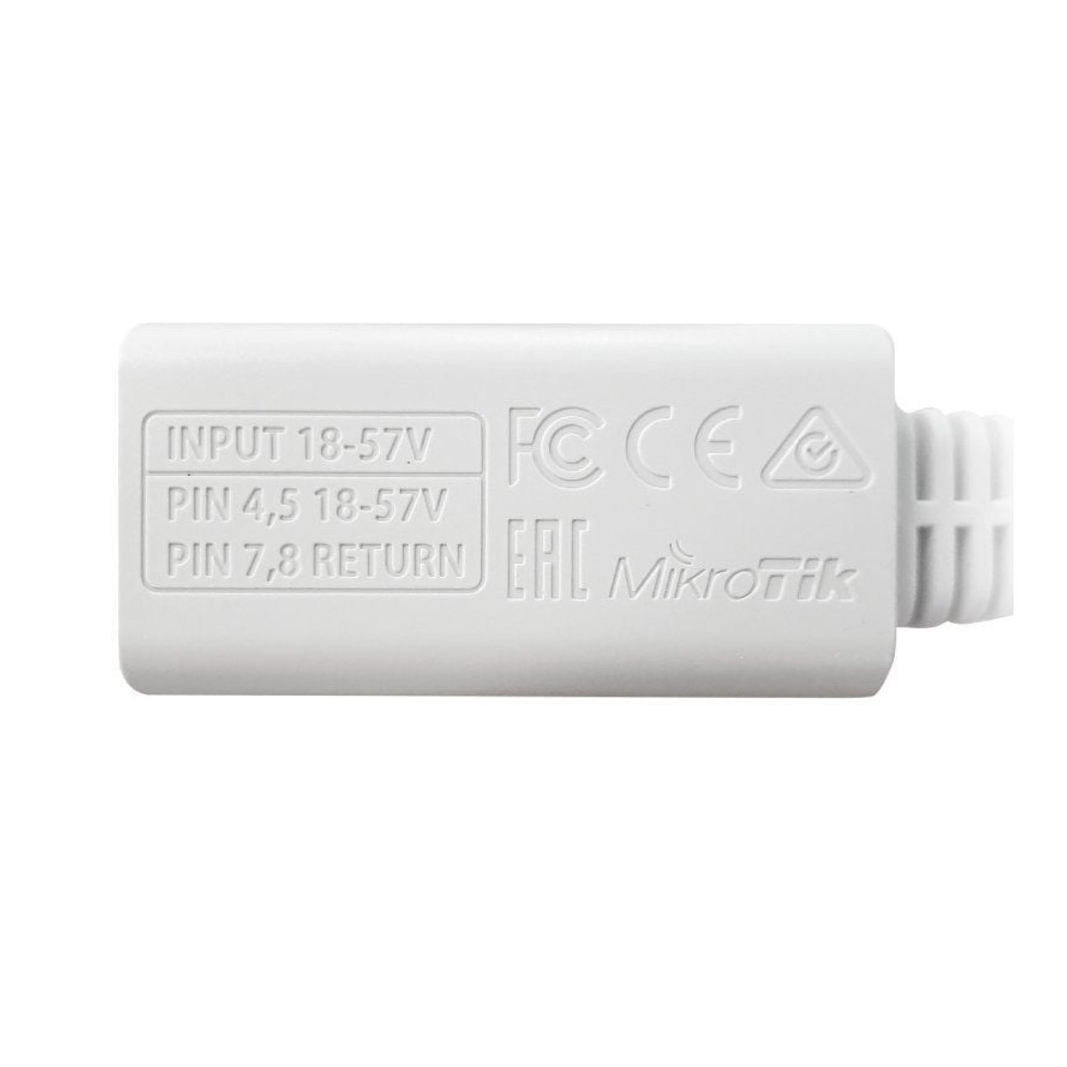 Mikrotik · Adaptador Inyector PoE · Suministro de Energía por Ethernet