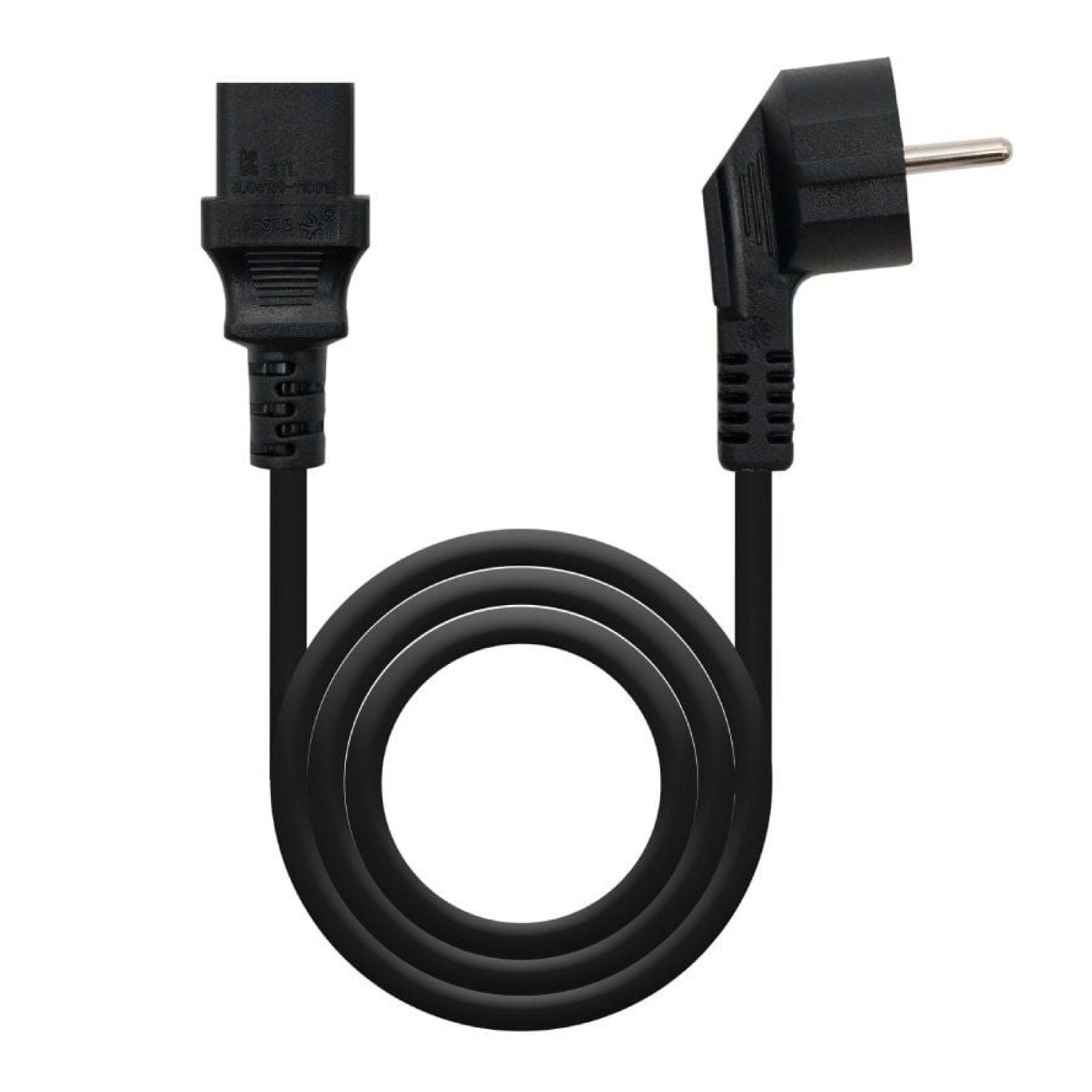 Nanocable · Cable Alimentación CEE7-C13 · 2m · Negro