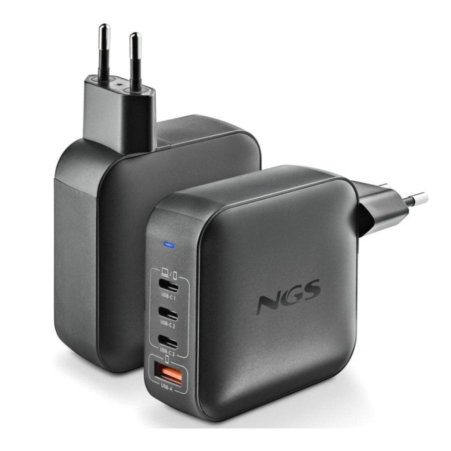 NGS BUD · Cargador GaN 165W · Automático · 5-21V