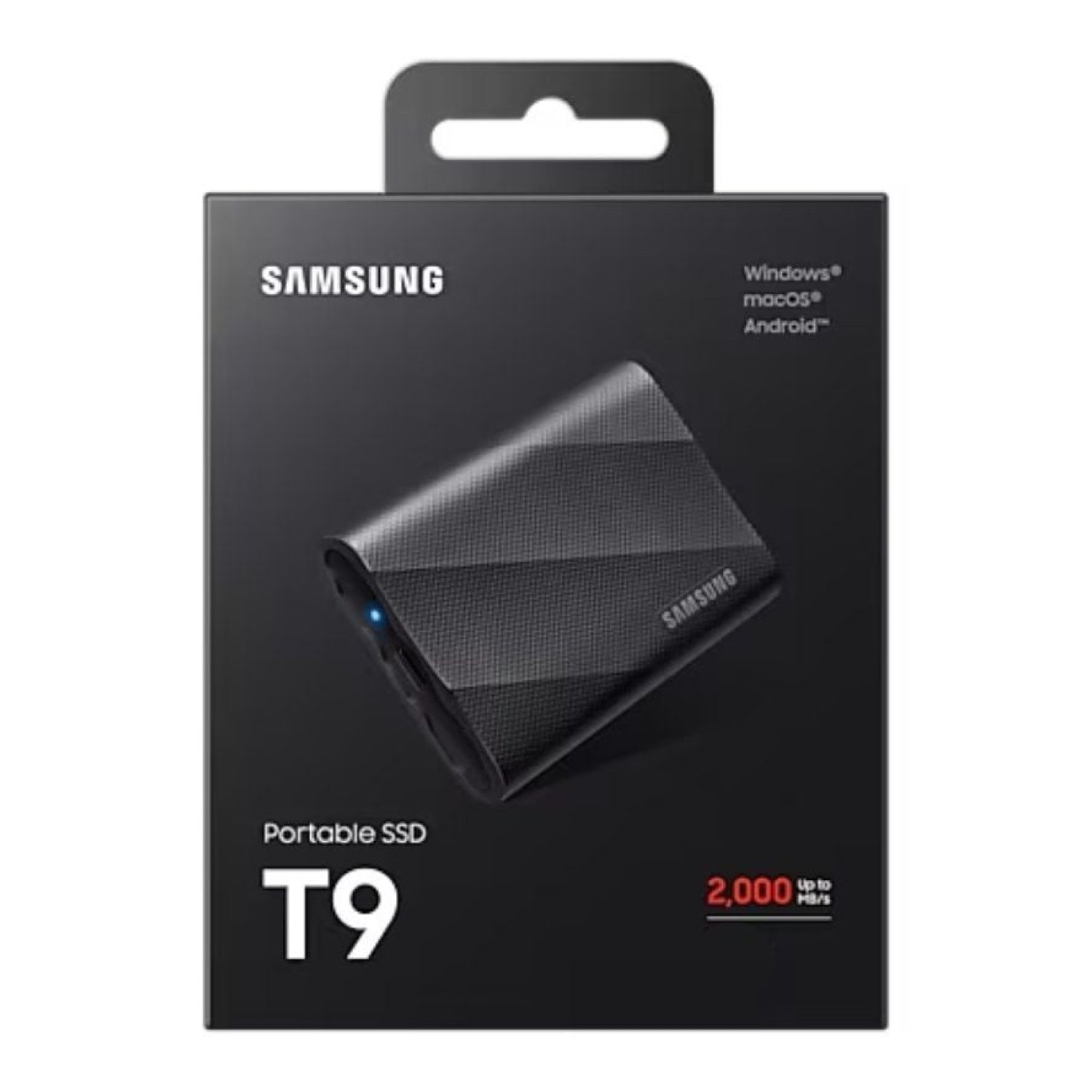 Samsung T9 · Disco SSD Externo Portátil · 1TB · USB 3.2 · Negro