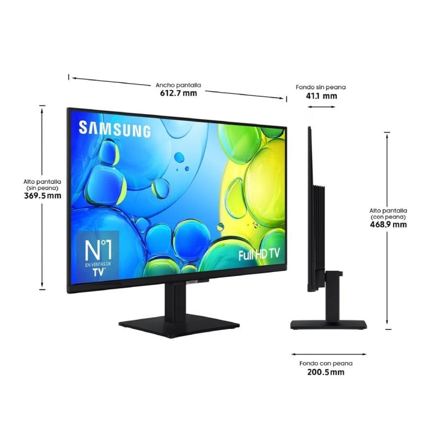 Samsung F6005 · 27" Full HD · Smart TV · WiFi