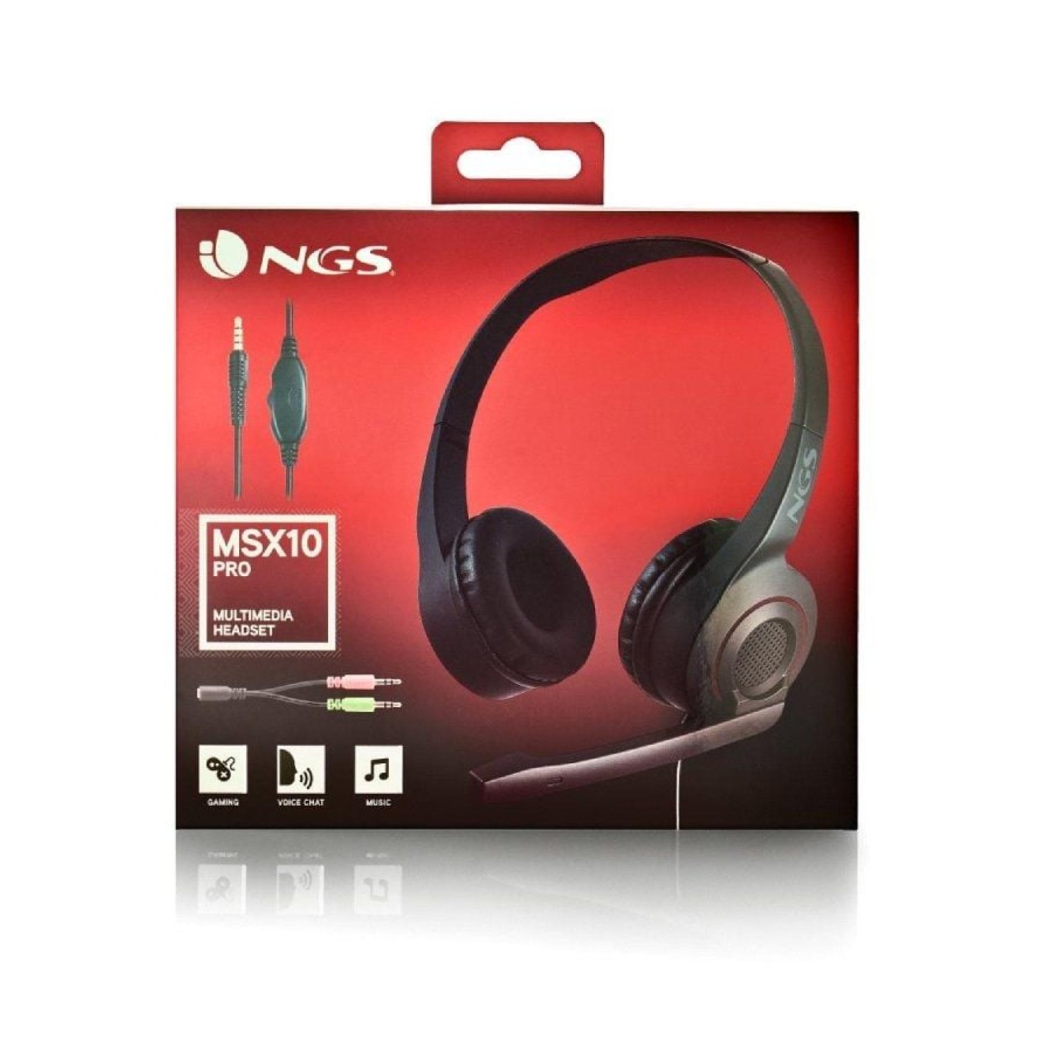 NGS MSX 10 Pro · Auriculares con Micrófono · Jack 3.5 · Negros