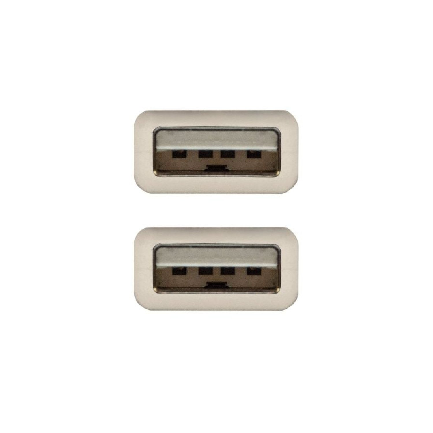 Nanocable · Cable USB 2.0 · USB Macho a Macho · 1m · Beige