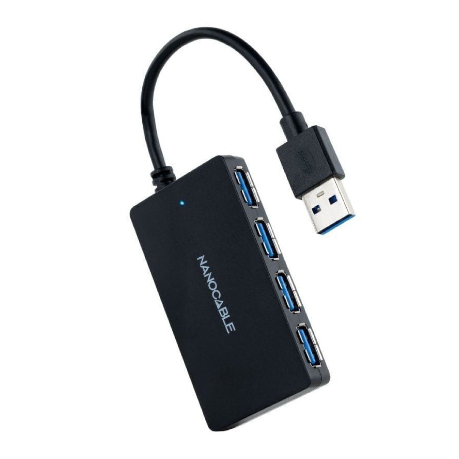 Nanocable Hub USB 3.0 · 4 Puertos USB · Conexión Rápida