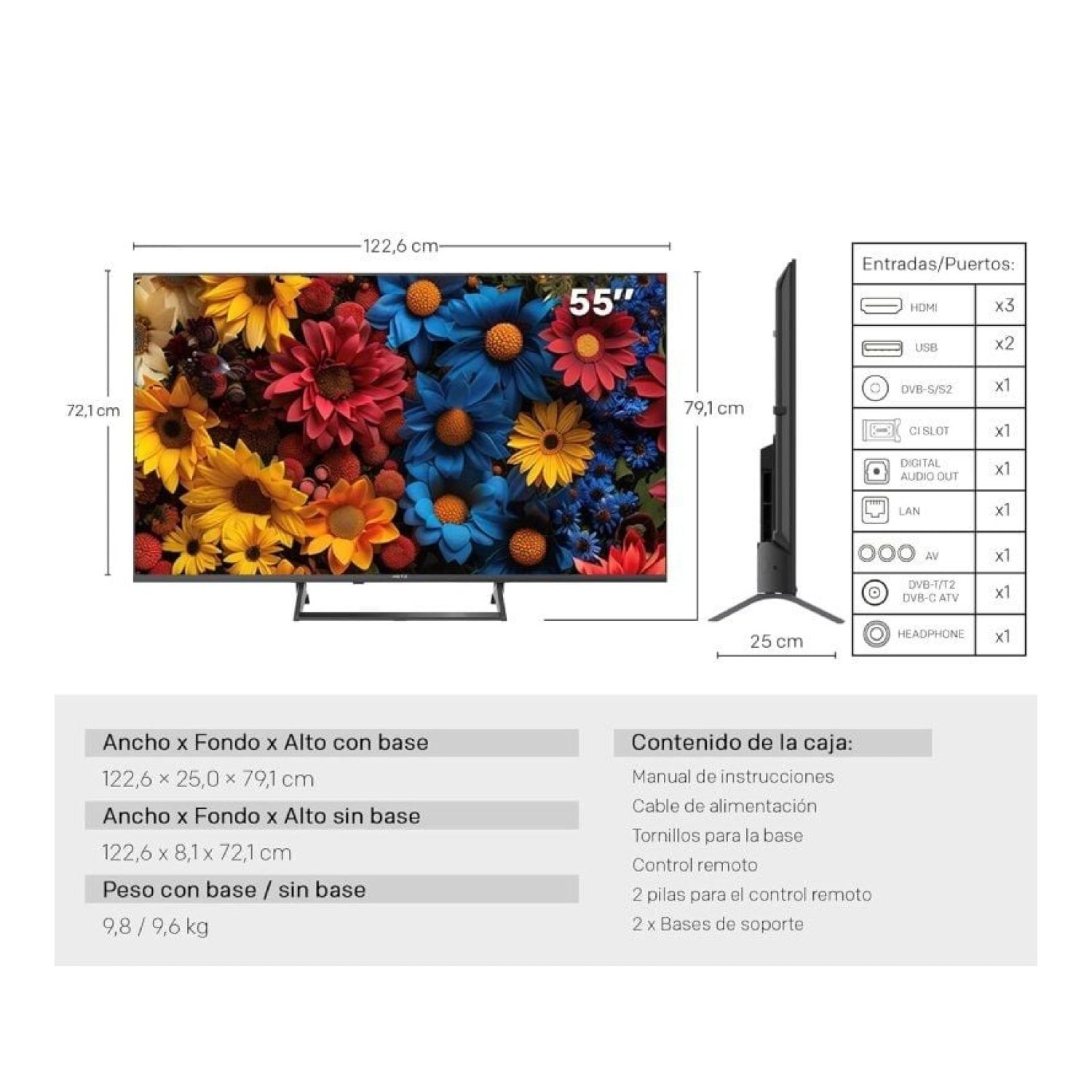 Metz QLED+ 55MQF7500Z · 55" · 4K Ultra HD · Smart TV · WiFi