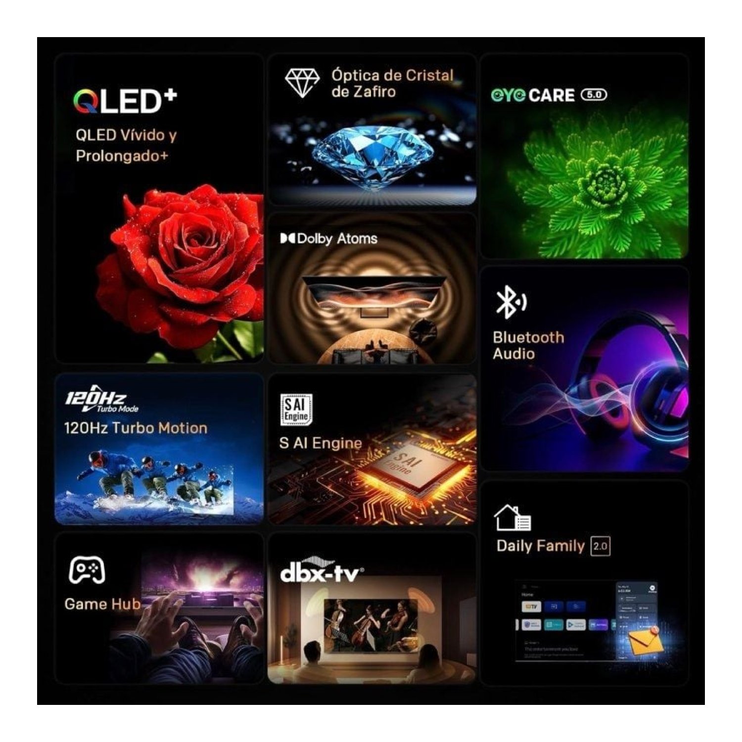 Metz QLED+ 55MQF7500Z · 55" · 4K Ultra HD · Smart TV · WiFi