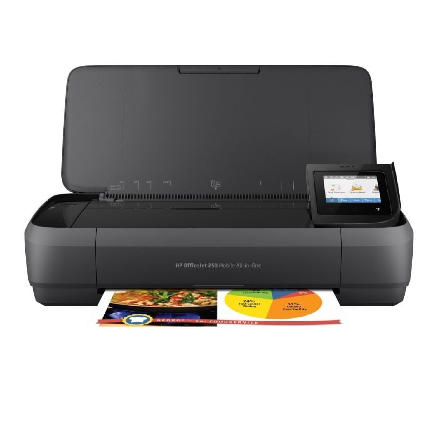 HP Officejet 250 Mobile · Multifunción Portátil · WiFi · Negra