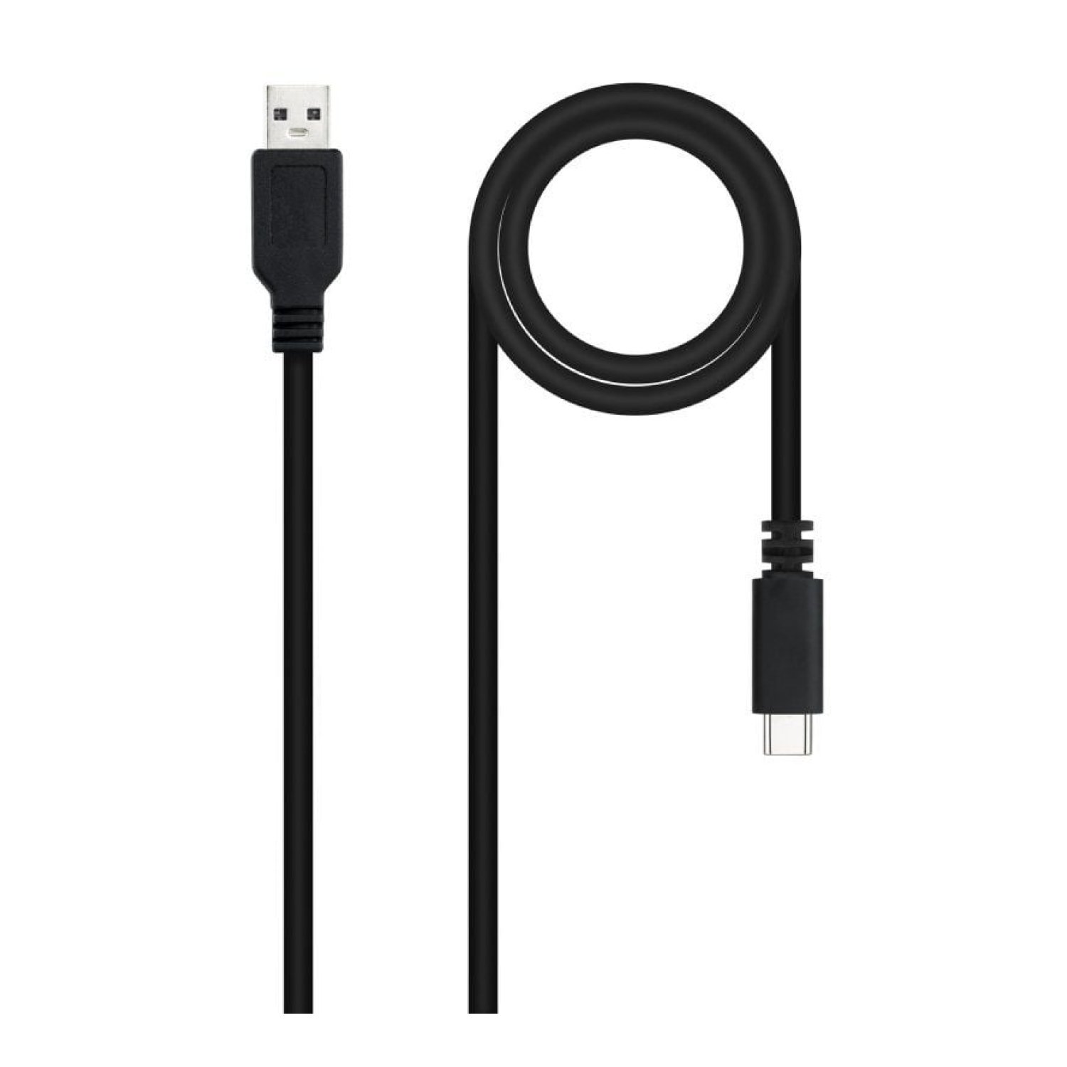 Nanocable · Cable USB 2.0 Tipo-C a USB · 480Mbps · 1,5m · Negro