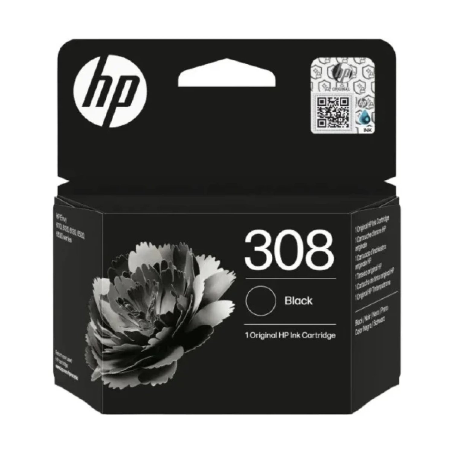 HP 308 · Cartucho Tinta Original · Negro