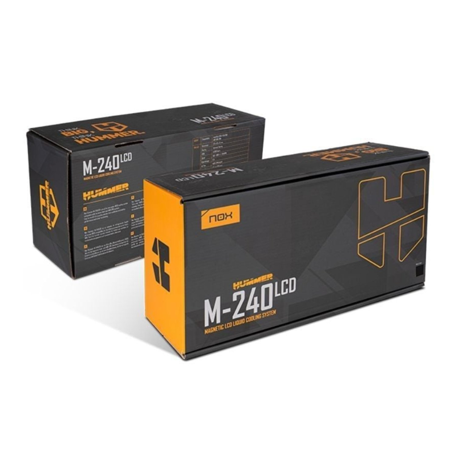 Nox M-240 LCD · Refrigeración Líquida · 240mm · Pantalla LCD · Negro
