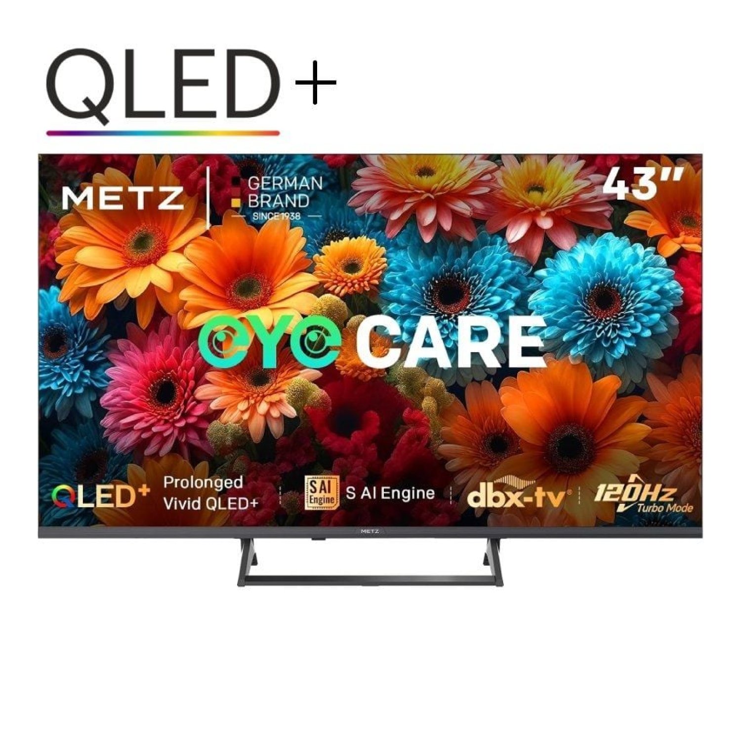 Metz QLED+ 43MQF7500Z · 43" · 4K Ultra HD · Smart TV · WiFi