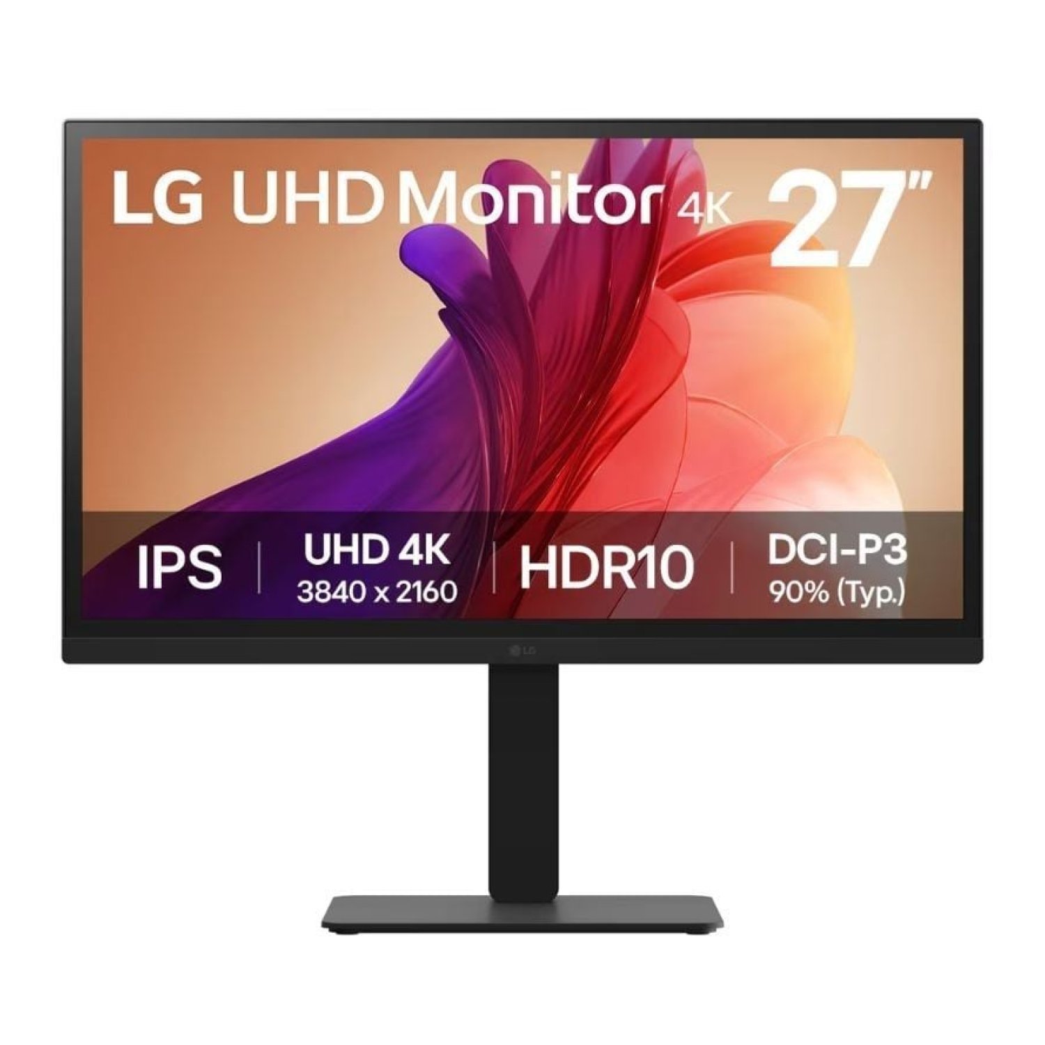 LG UltraFine 27BA45U-B · 27" 4K · Regulable en altura · Negro