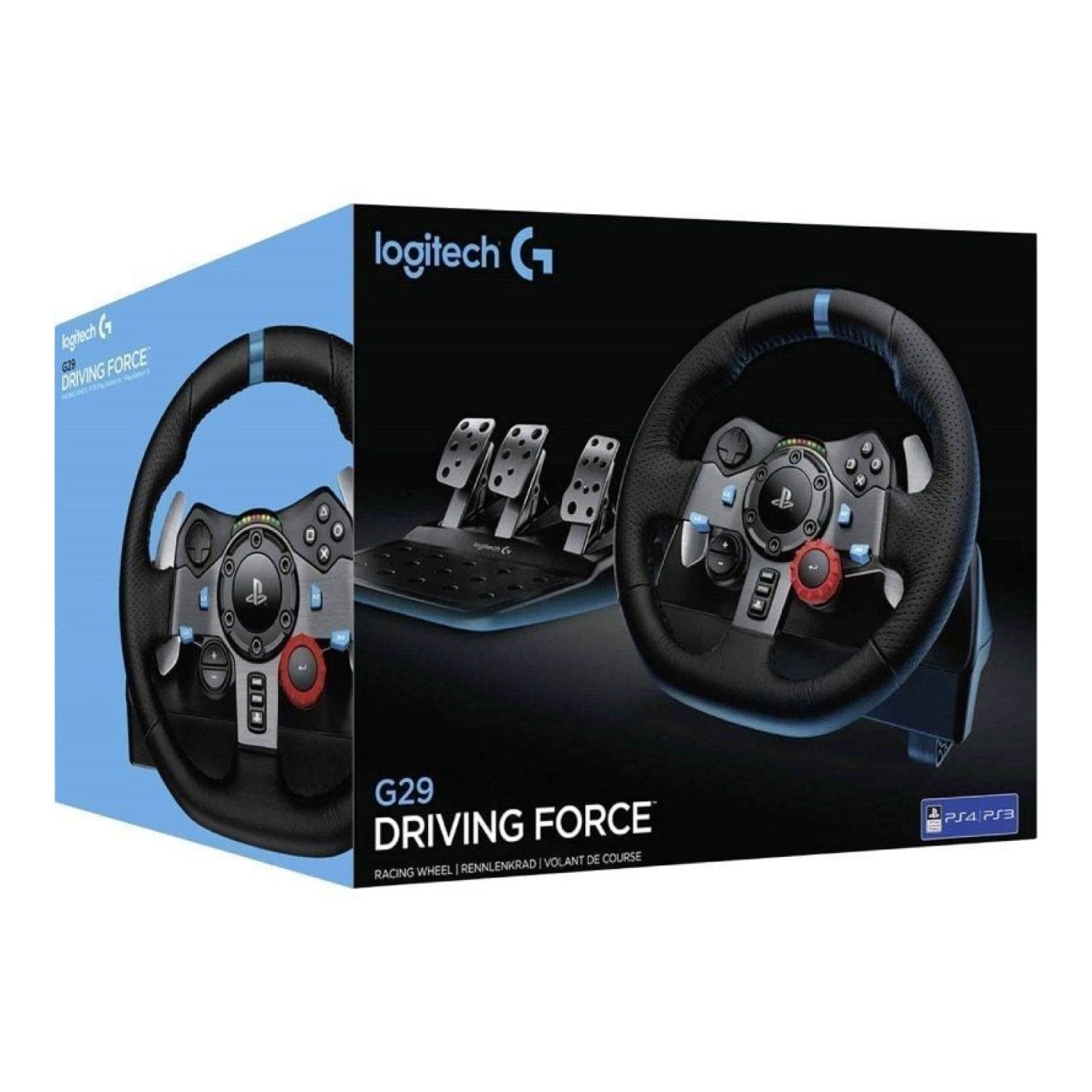 Logitech G29 Driving Force · Volante + Pedales · Simulación de Carreras · Retroalimentación Fuerza