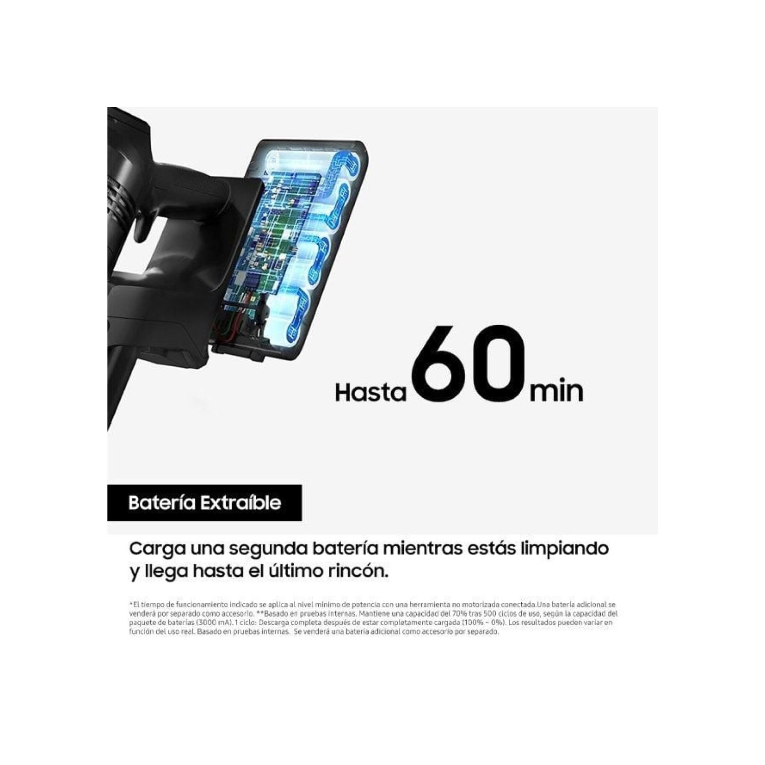 Samsung Jet 85 · Aspirador Escoba · 25,2V · 60 Min Autonomía · Digital Inverter
