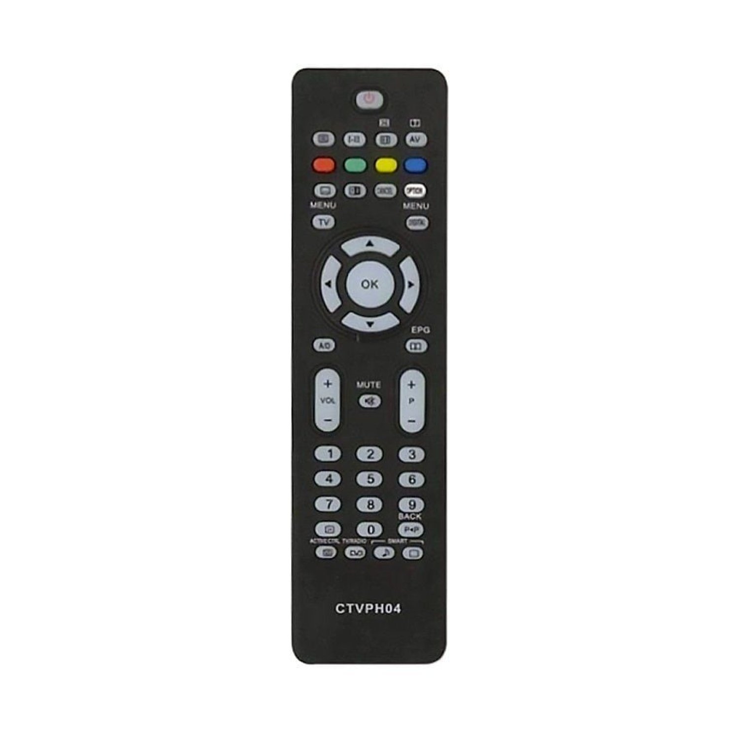 Mando Compatible Philips · Control Remoto TV · CTVPH04