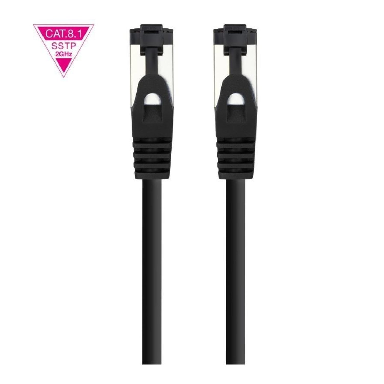 Nanocable Cable RJ45 SSTP Cat.8.1 · 2m · Negro
