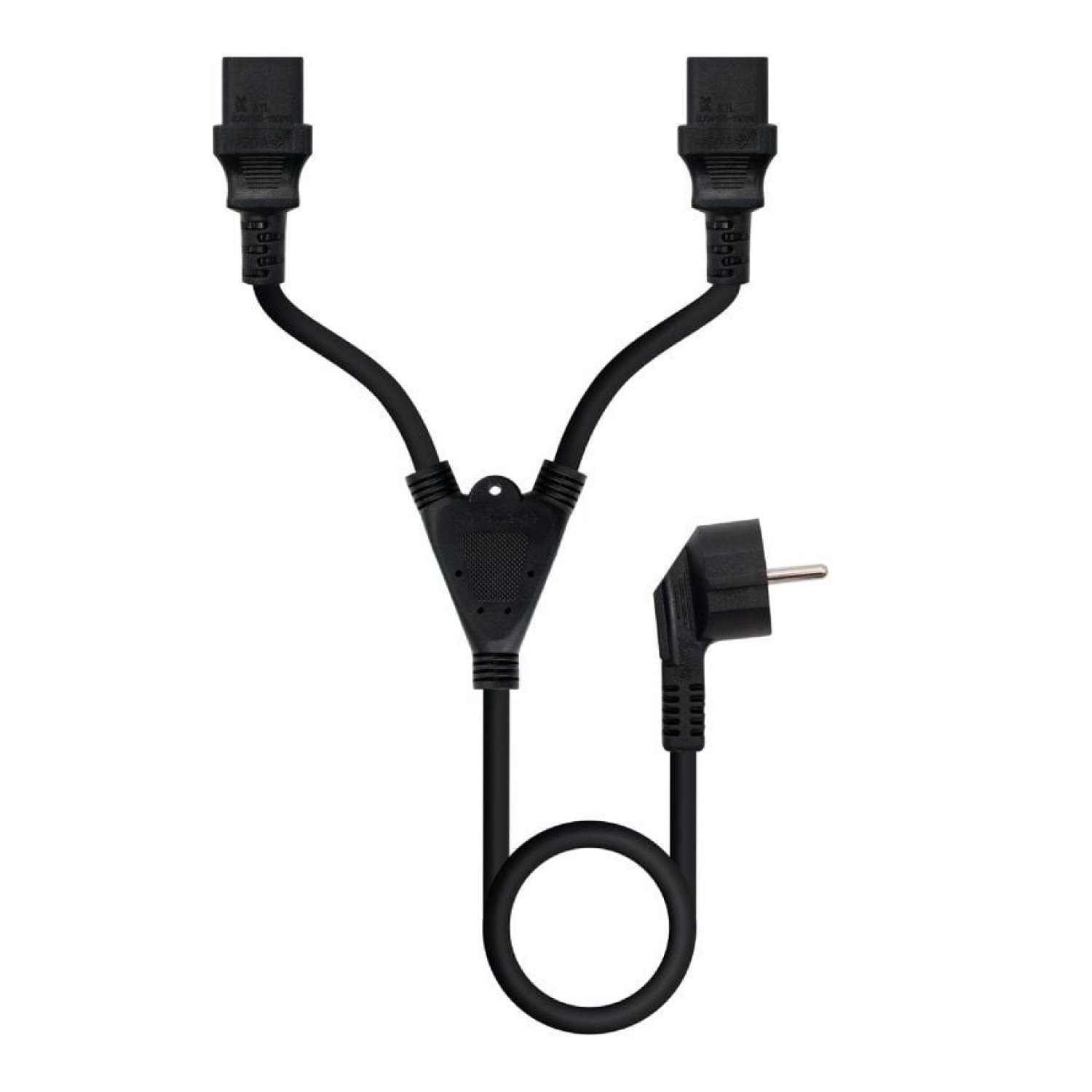 Nanocable · Cable Alimentación Schuko a 2xC13 · 3m · Negro