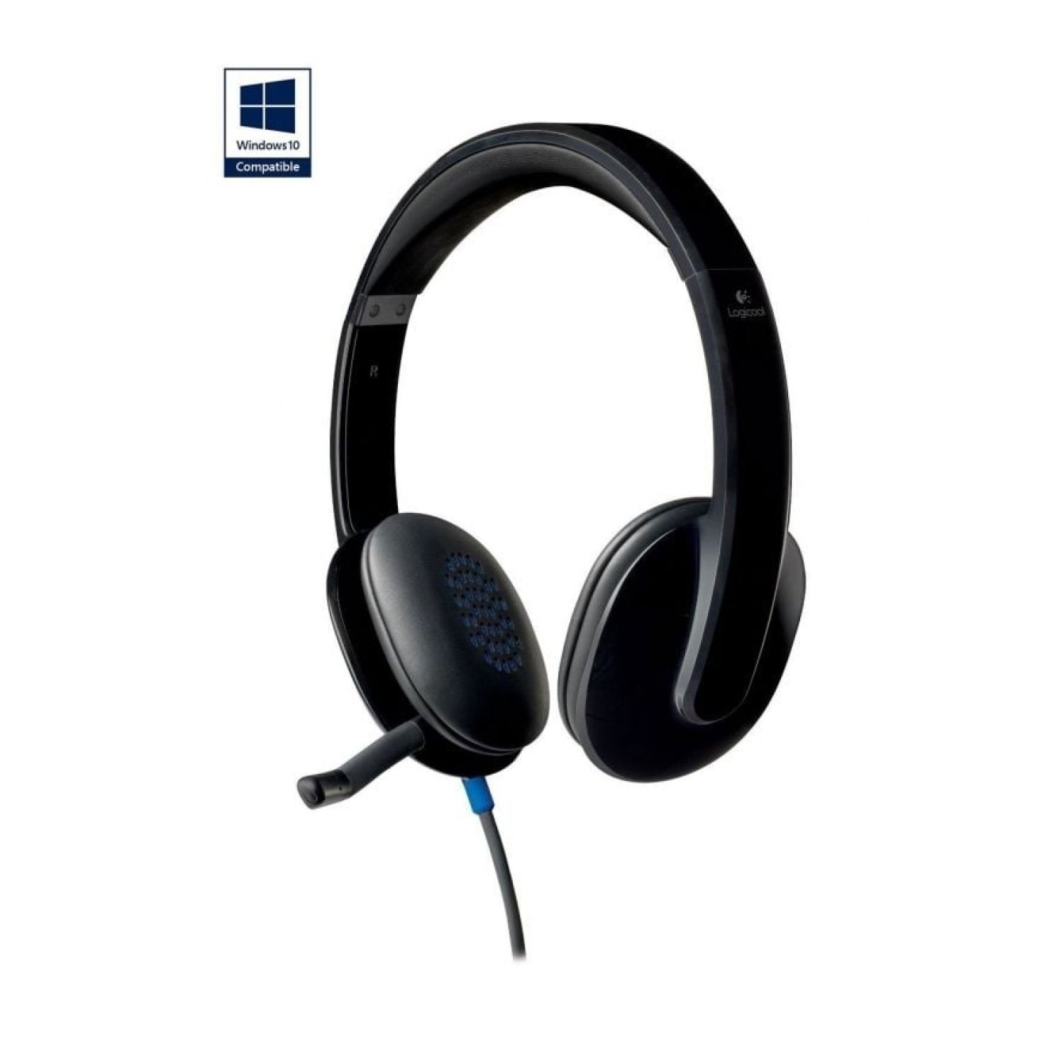 Logitech H540 · Auriculares con Micrófono · USB · Negros