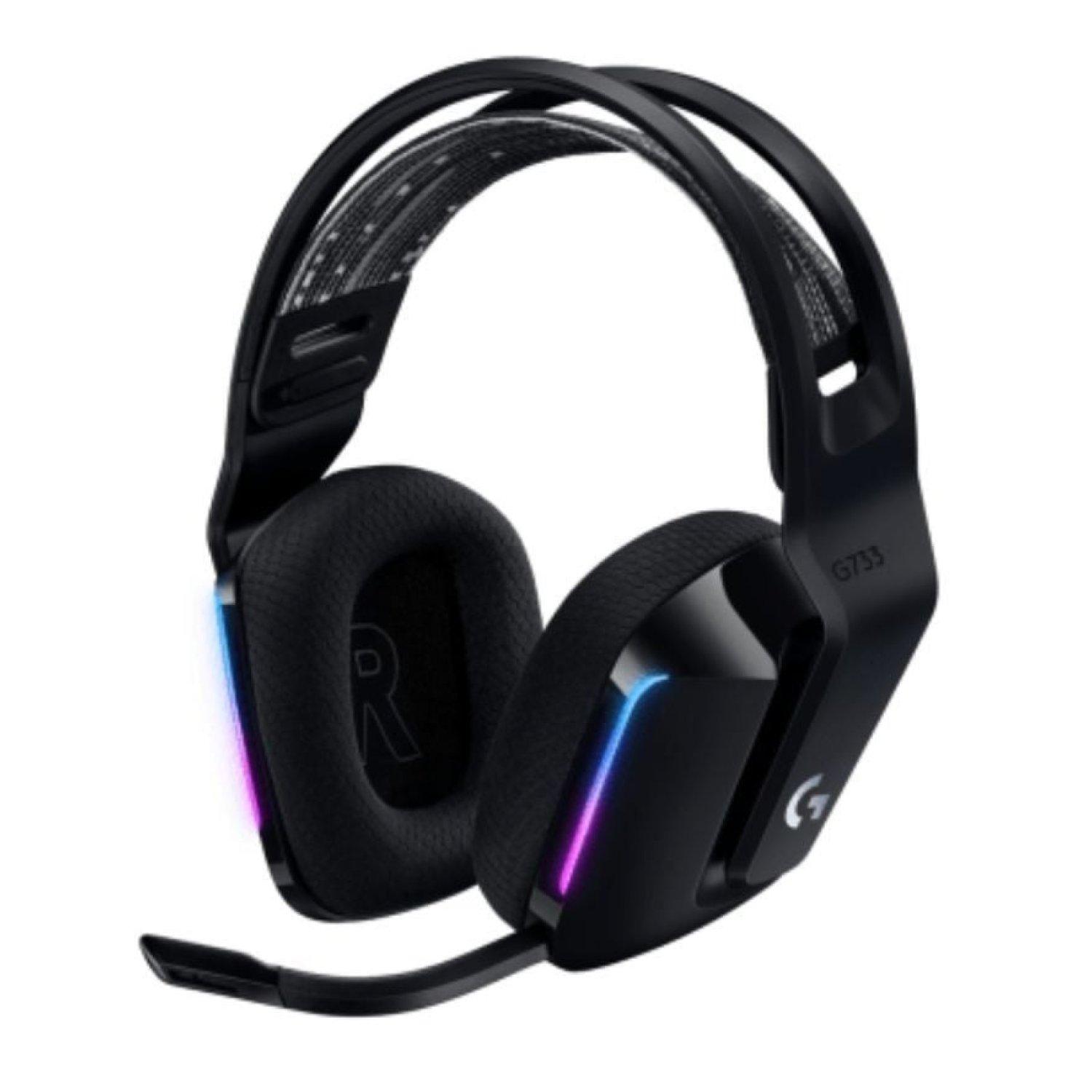 Logitech G733 · Auriculares Gaming Inalámbricos · Micrófono · Negros