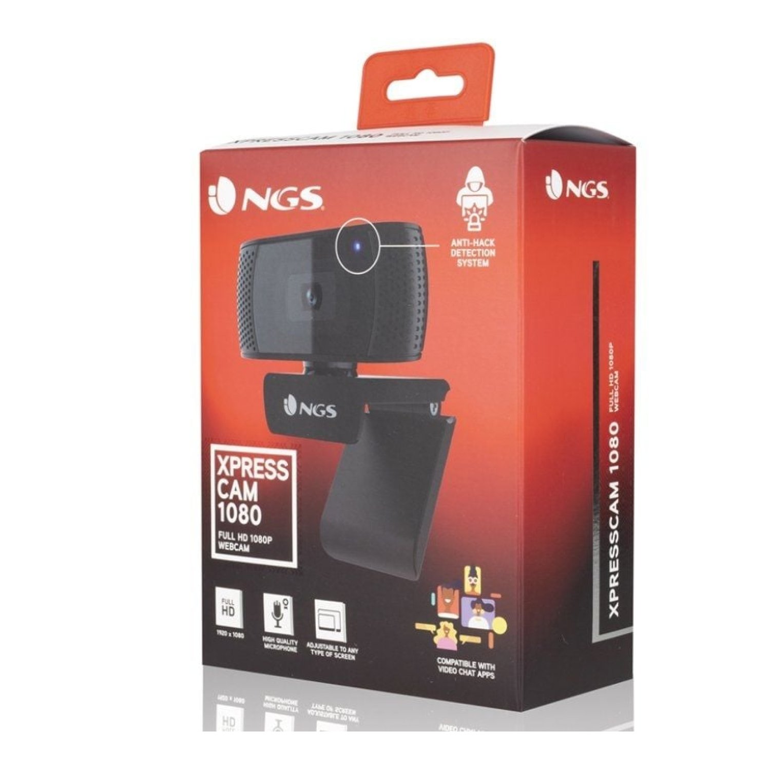 NGS XpressCam 1080 · Webcam Full HD · 1920x1080