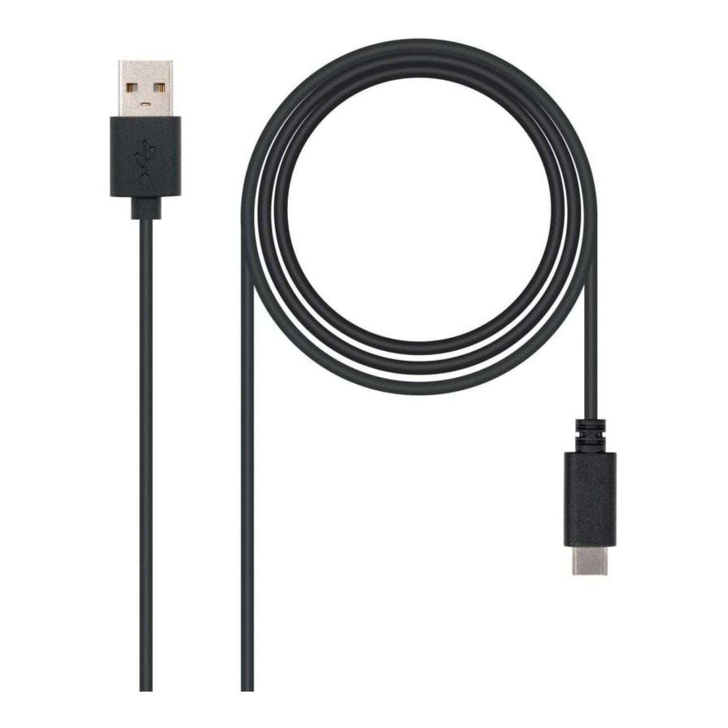 Nanocable · Cable USB 2.0 Tipo-C · 480Mbps · 50cm · Negro