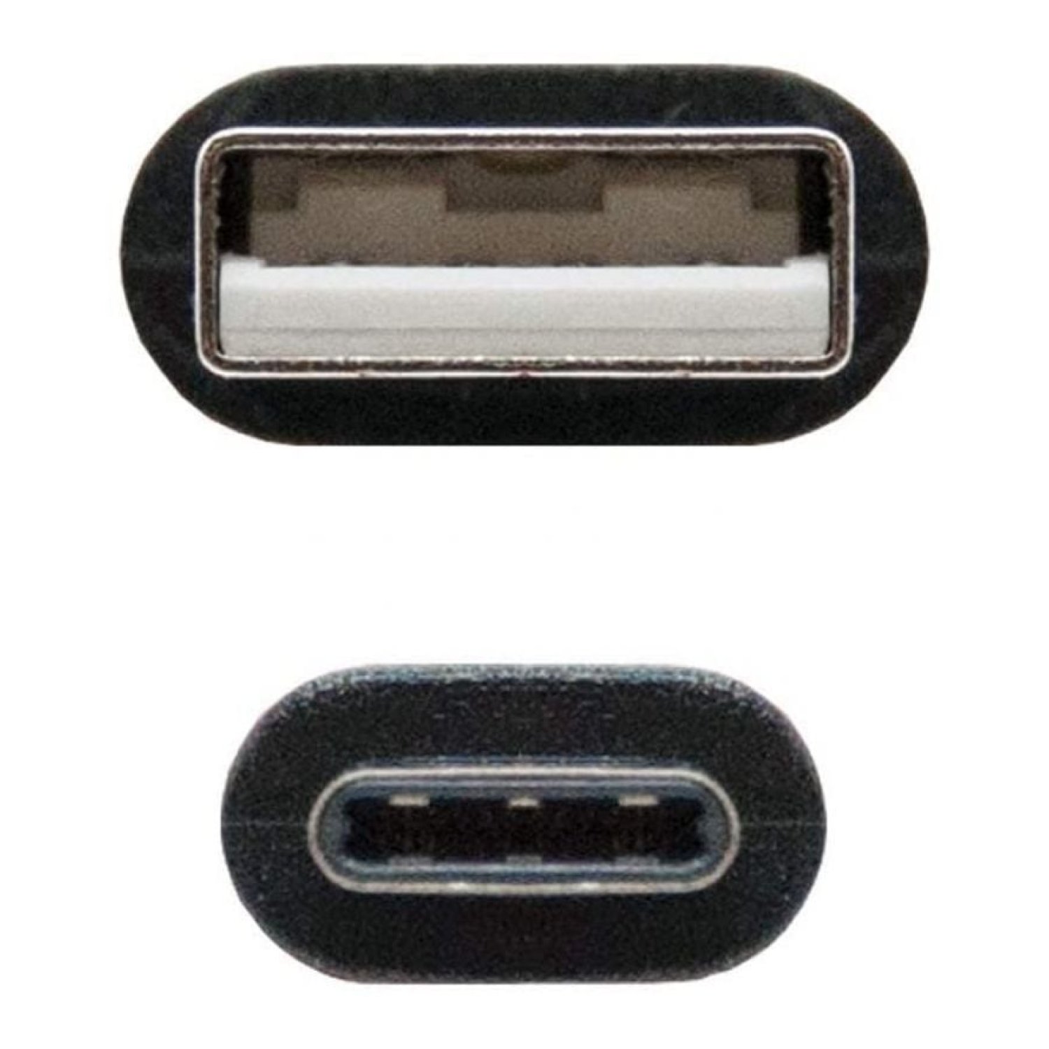 Nanocable · Cable USB 2.0 Tipo-C · 480Mbps · 50cm · Negro