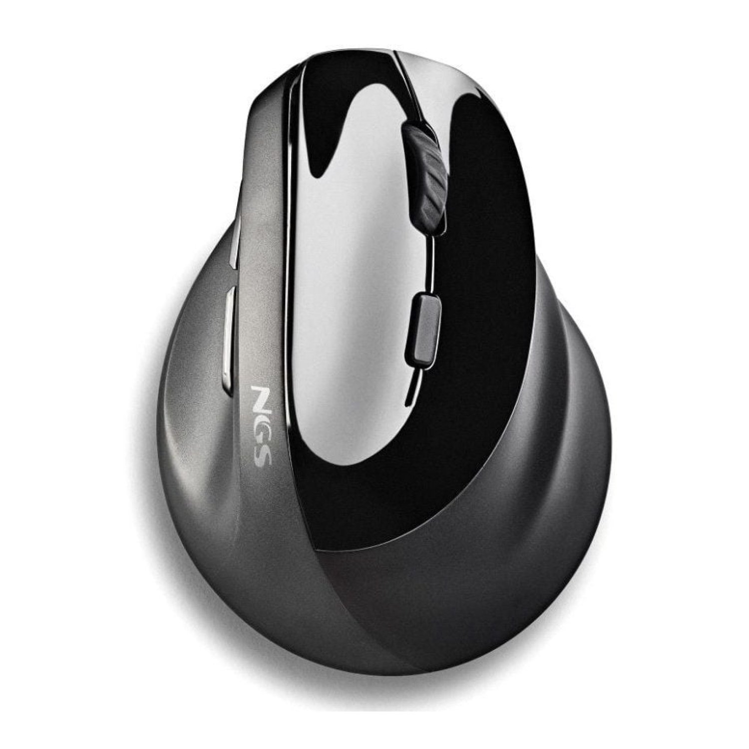 NGS Evo Moksha · Ratón Vertical Inalámbrico · 2400 DPI · Batería Recargable