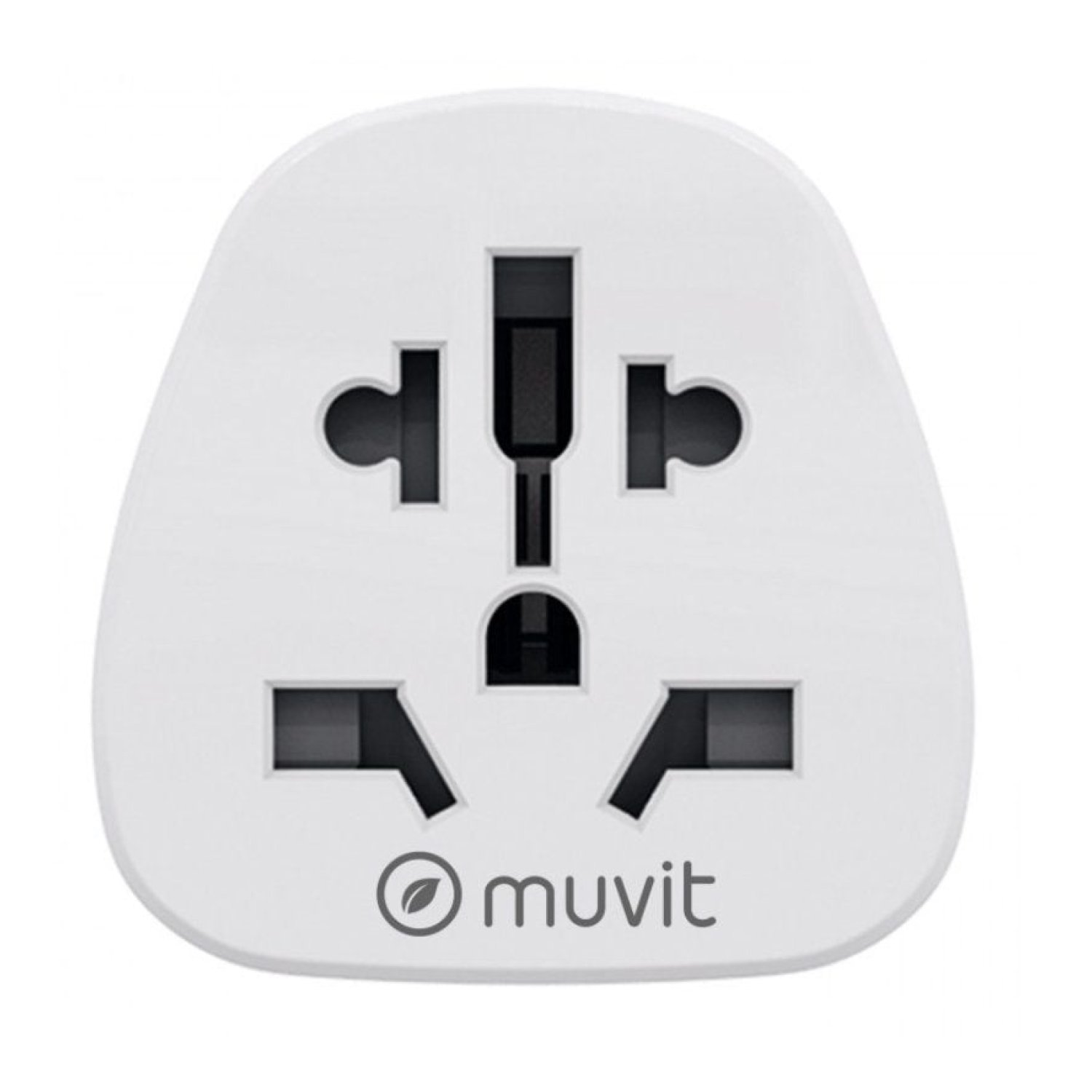 Muvit For Change · Enchufe Universal · 1 Toma de Corriente · Blanco