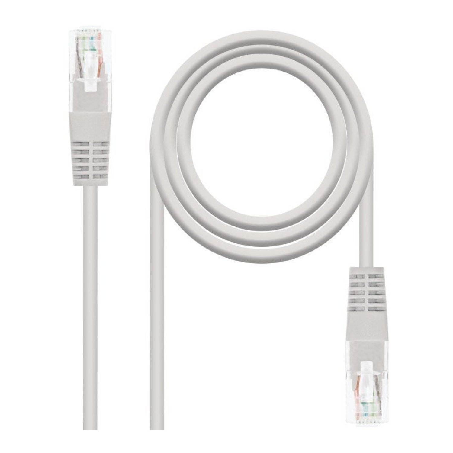 Nanocable · Cable RJ45 UTP Cat.6A · 1,5m · Gris