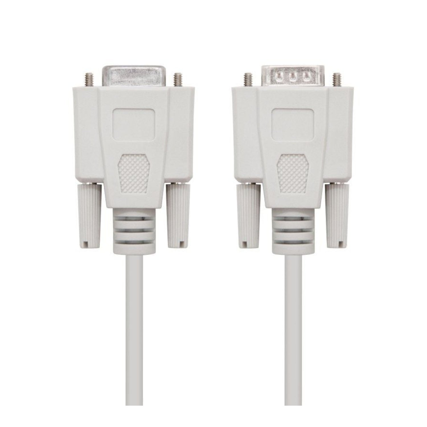 Nanocable · Cable Null Modem · DB9 M/H · 1,8m · Beige
