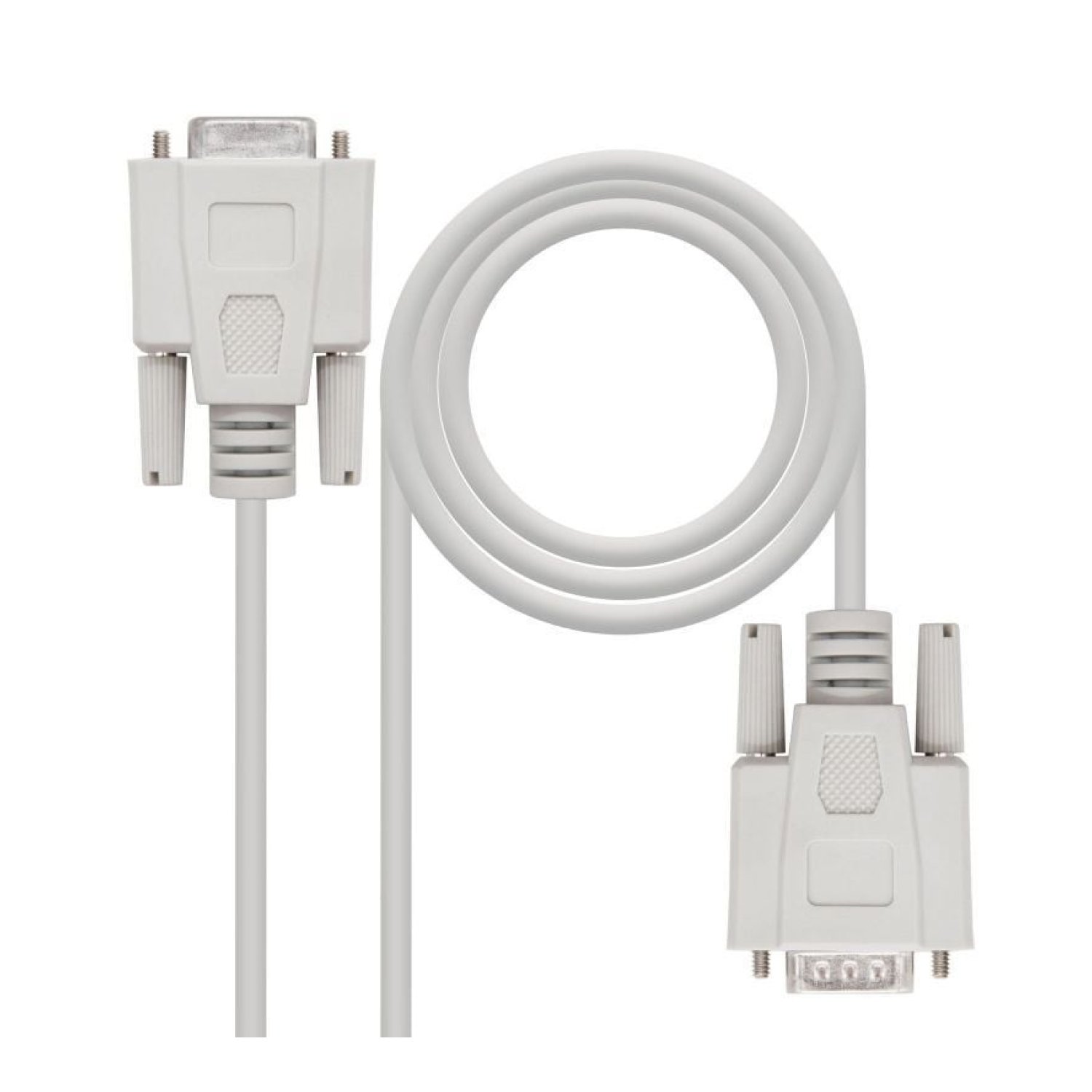 Nanocable · Cable Null Modem · DB9 M/H · 1,8m · Beige