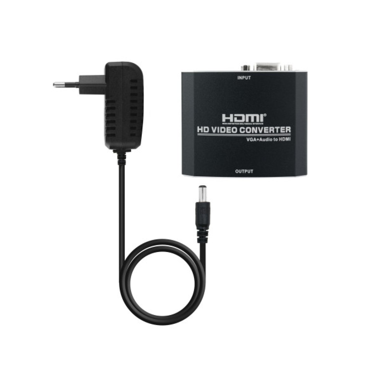 Nanocable · Convertidor HDMI a VGA · Jack 3.5mm · 15cm · Negro