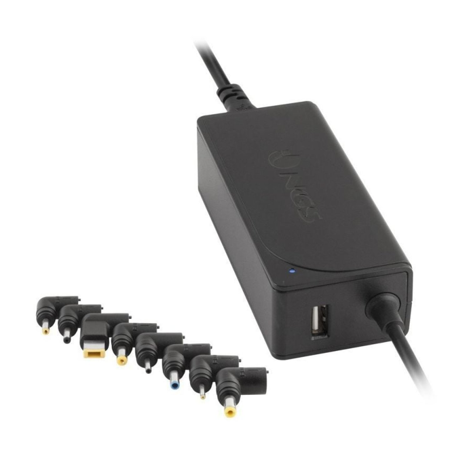 NGS Cargador Universal · 45W · USB · 8 Conectores · 19-20V Automático