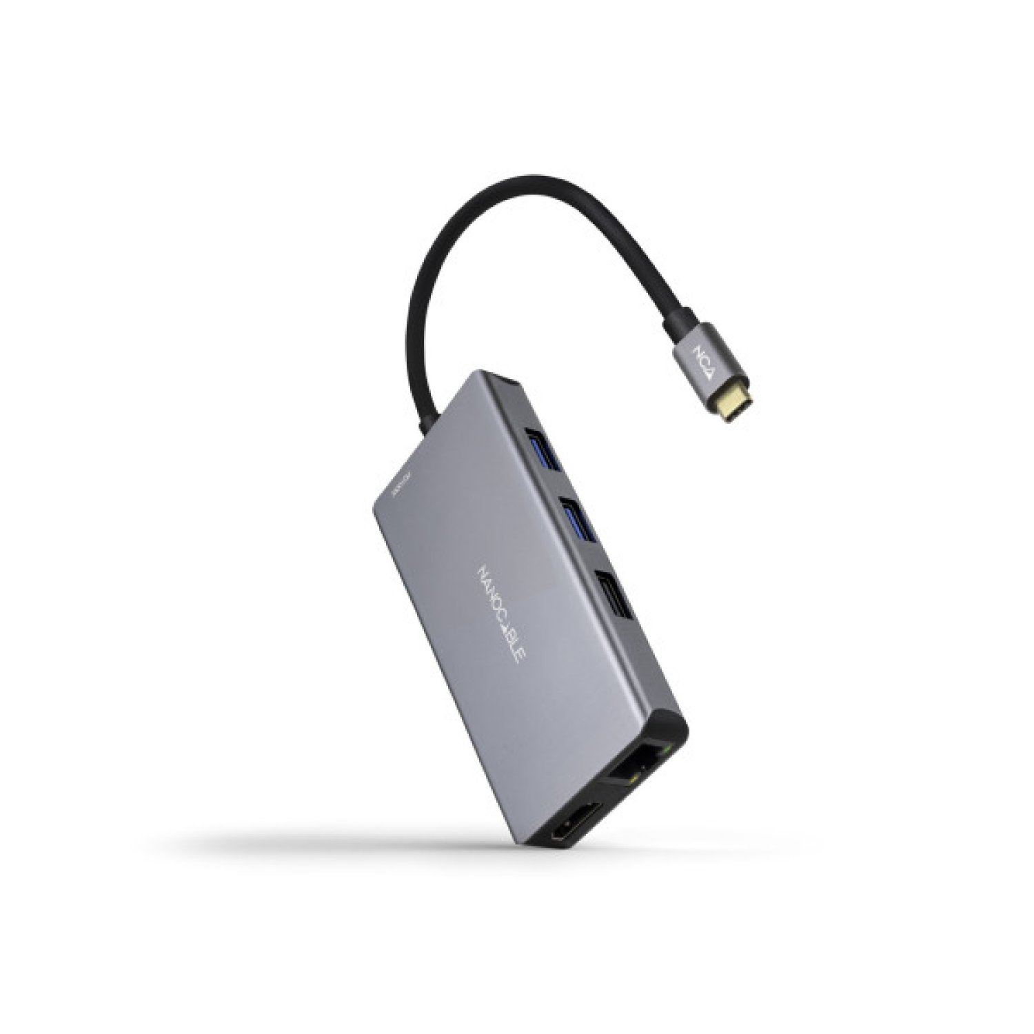Nanocable Docking USB-C · 3xUSB · 2xHDMI 4K · RJ45 · Lector Tarjetas · PD 100W