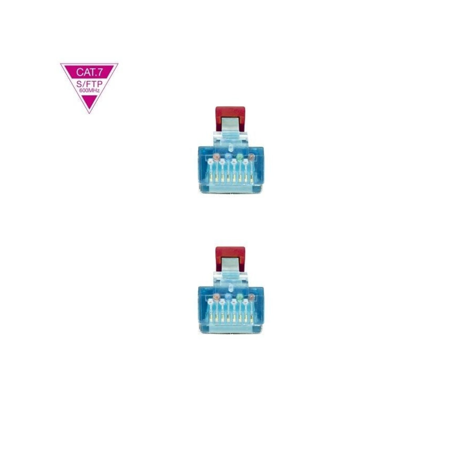 Nanocable Cable Red RJ45 SFTP Cat.7 · 1m · Rojo