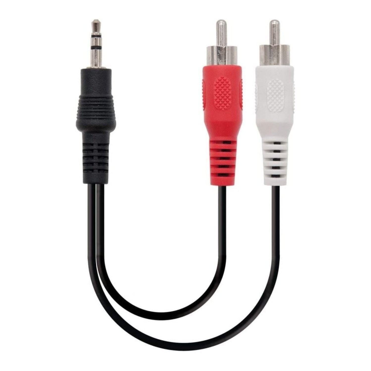 Nanocable · Cable Estéreo Jack 3.5 a RCA · 10m · Negro