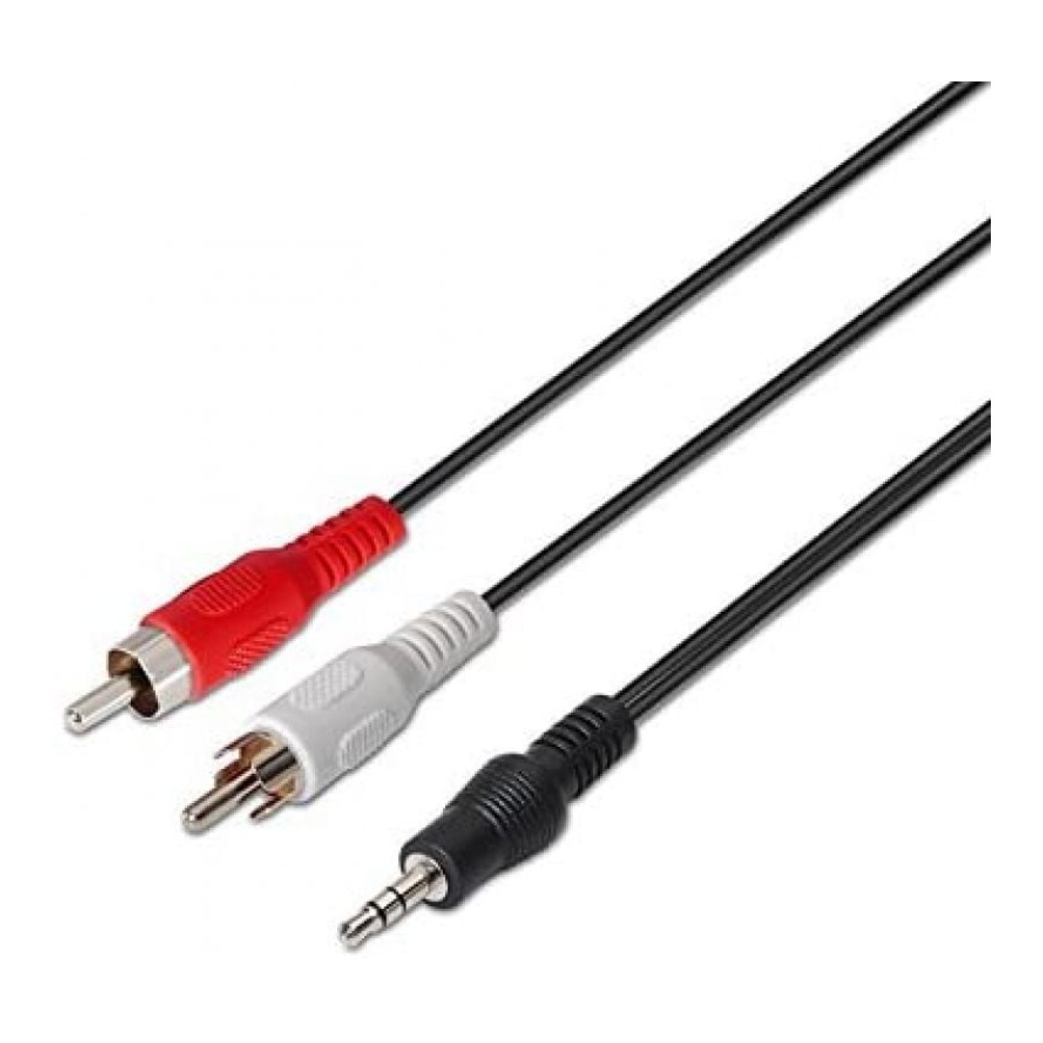 Nanocable · Cable Estéreo Jack 3.5 a RCA · 10m · Negro