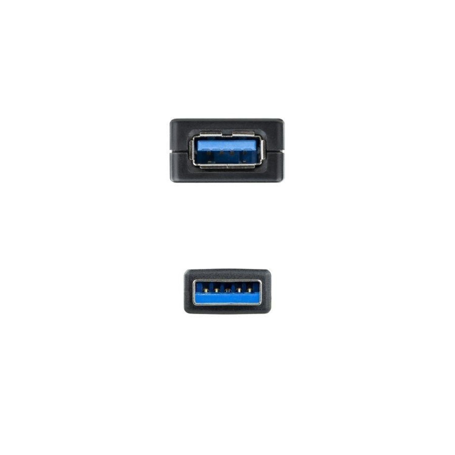 Nanocable · Cable Alargador USB 3.0 · 5m · USB Macho-Hembra · Negro